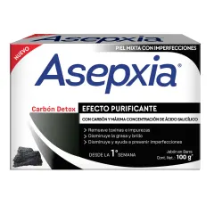Asepxia Jabon Carbon Detox 100 g