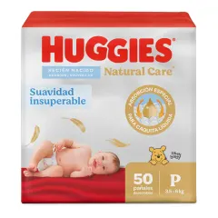 Huggies Pañal Natural Care P/1 x Paq (50)