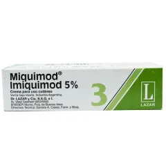 Miquimod 5% Crema Dermica x 3 g Imiquimod
