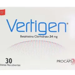 Vertigen 24 mg Betahistina
