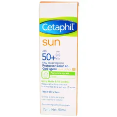 Cetaphil Sun Ultra Matte & Oil Control 50 + Con Color x 50 ml Protector Solar