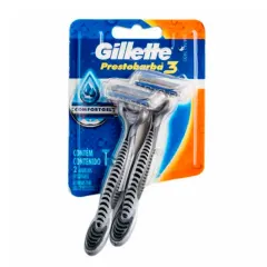 Gillette Prestobarba 3 Maquina De Afeitar Extra Suave (Comfortgel) x Paq <2>
