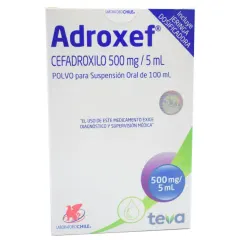 Adroxef 500 mg / 5 ml Suspension x 100 ml Cefadroxilo
