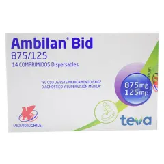 Ambilan Bid 875 / 125 Amoxicilina / Acido Clavulanico