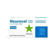 Neuroval Cd 10 mg Clotiazepam Psico