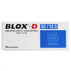 Blox D 32 / 12.5 mg Candesartan / Hidroclorotiazida
