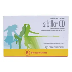 Sibilla Cd 2 mg / 0.030 mg comprimido x Caja (21+7)