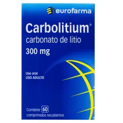 Carbolitium 300 mg Carbonato De Litio