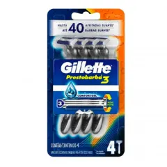 Gillette Prestobarba 3 Maquina De Afeitar Comfortgel x Paq (4)