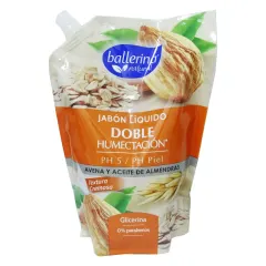 Ballerina Jabon Liquido Doble Humectacion Avena Y Aceite De Almendras x 750 ml