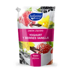 Ballerina Jabon Liquido Yoghurt Y Berries Vainilla x 750 ml