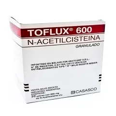 Toflux 600 mg Granulado Acetilcisteina