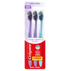 Colgate Cepillo Dental Encias Comfort Paq x 3 Unidades
