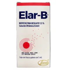 Elar B (Sol.oft.) x 5 ml Bepotastina Besilato 1.5%