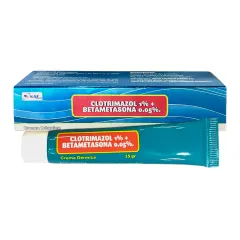 Clotrimazol 1 % + Betametasona 0.05 % Crema Dermica SAE GOI x 15 g