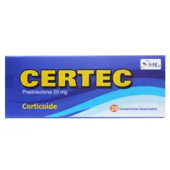 Certec 20 mg Prednisolona