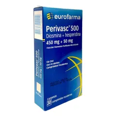 Perivasc 500 Diosmina 450 mg / Hesperidina 50 mg