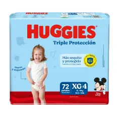 Huggies Pañales Triple Proteccion Talla Xg x Paq <72>