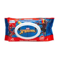 Dulco Toallitas Humedas Spiderman x Paq <100>