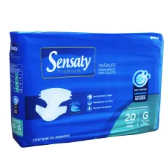 Sensaty Pañales Para Adulto Talla Grande (g) x Paquete <20>