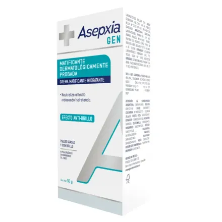 Asepxia Gen Crema Matificante Hidratante Anti Brillo x 50 g