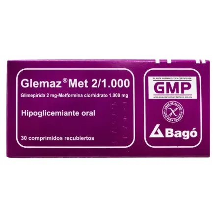Glemaz 2/1.000 Glimepirida / Metformina