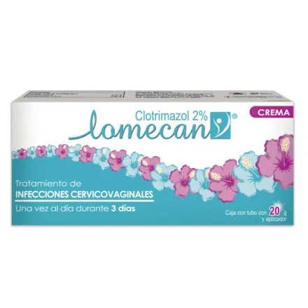 Lomecan 2% Crema Vaginal x 20 g Clotrimazol