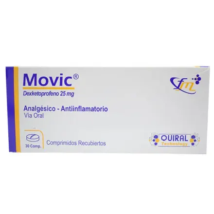 Movic 25 mg Dexketoprofeno