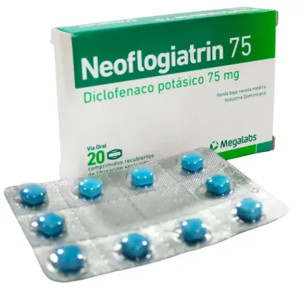 Neoflogiatrin 75 mg Diclofenaco