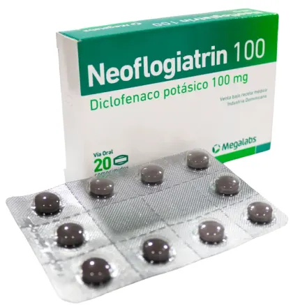 Neoflogiatrin 100 mg Diclofenaco Potasico