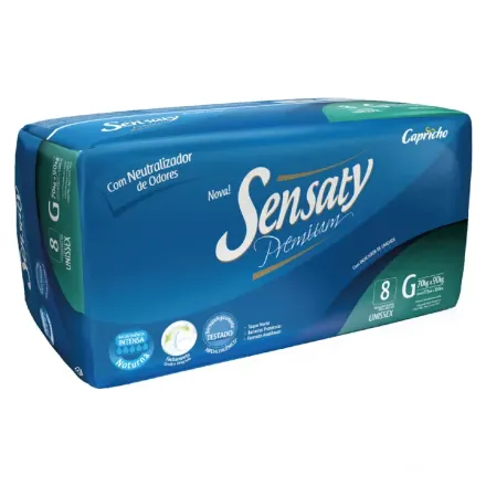 Sensaty Pañales Para Adulto Talla Grande (g) x Paquete (8)
