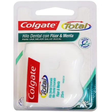 Colgate Hilo Dental Total Menta Y Fluor x 25 M