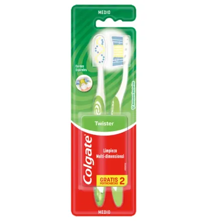 Colgate Unidad Twister Medio x Pack (2 Piezas)