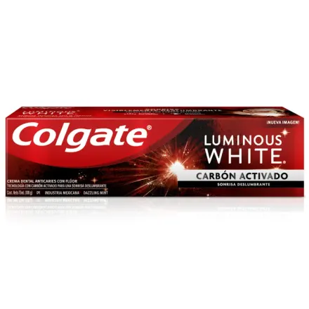 Colgate Crema Dental Luminous White Carbon Activado x 75 ml