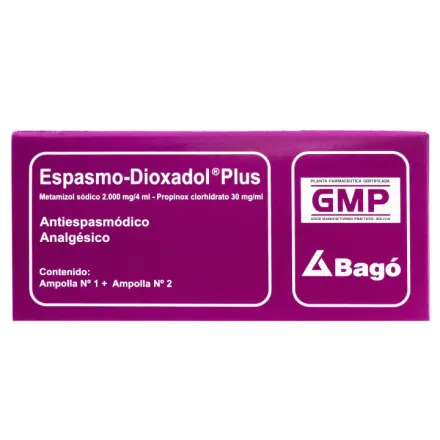 Espasmo Dioxadol Plus Iny Im/Iv x 1 amp
