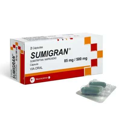 Sumigran 85 mg / 500 mg Sumatriptan / Naproxeno