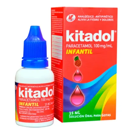 Kitadol 100 mg / ml Gotas Orales x 15 ml Paracetamol "Quitadol"
