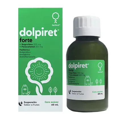 Dolpiret Forte 200 mg / 250 mg Suspension x 60 ml Ibuprofeno / Paracetamol