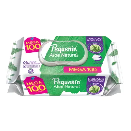 Pequeñin Toallitas Humedas Aloe Natural x 100 U