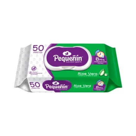 Pequeñin Toallitas Humedas Aloe Natural x Paq (50)