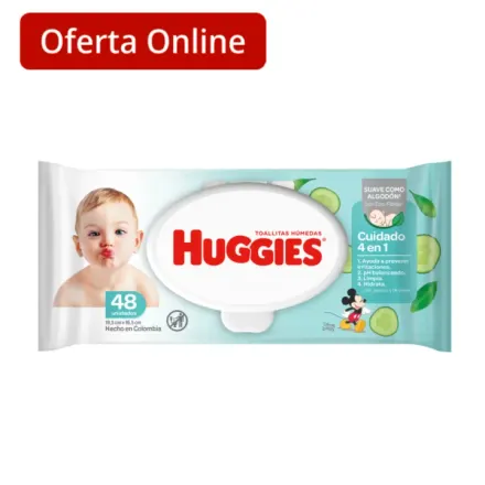 Huggies Wipes One & Done Limpieza Total x Paquete (48)