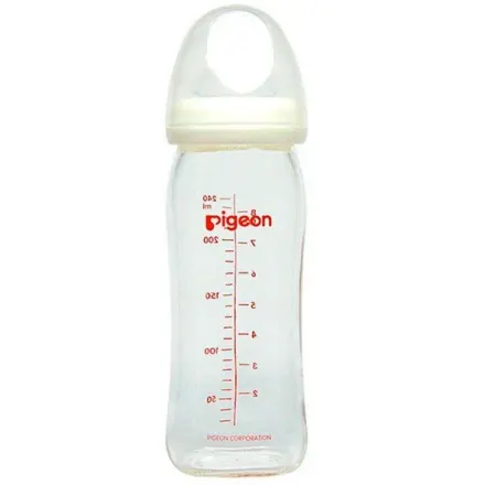 Pigeon Biberon Vidrio Softouch B/A x 240 ml / 8 Oz