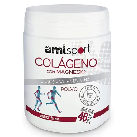 Amlsport Colageno Con Magnesio + Vit C + Vit B1, B2 Y B6 Polvo Frasco x 350 g