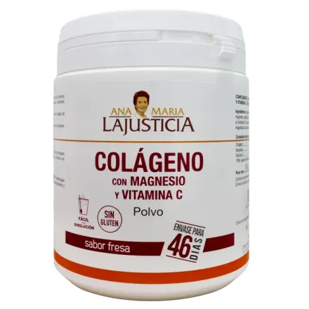 Ana Maria La Justicia Colageno Con Magnesio Y Vitamina C Fresa Polvo x 350 g