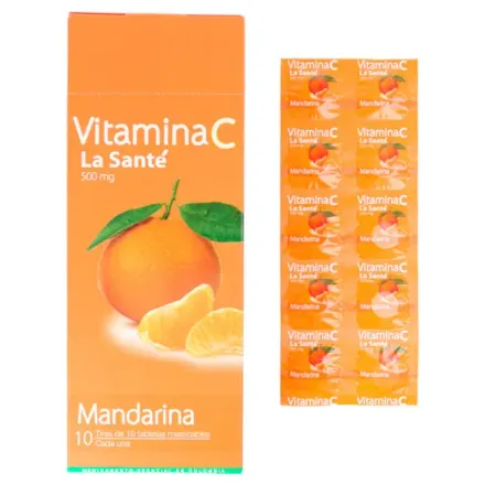 Vitamina C Mandarina Masticable La Sante