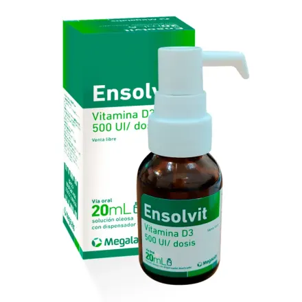 Ensolvit 500 ui / Dosis Gotas Orales x 20 ml Vitamina D3