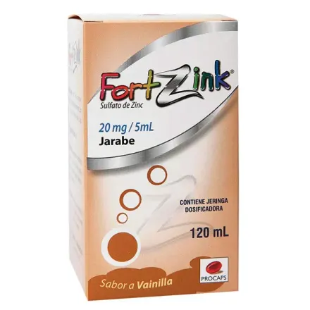 Fortzink 20 mg/5 ml Jarabe x 120 ml