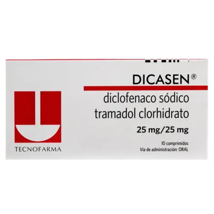 Dicasen 25 mg Diclofenaco / Tramadol