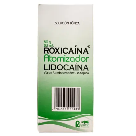 Roxicaina Spray x 83 ml Lidocaina
