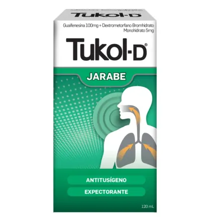 Tukol D Jarabe x 120 ml Dextrometorfano / Guaifenesina